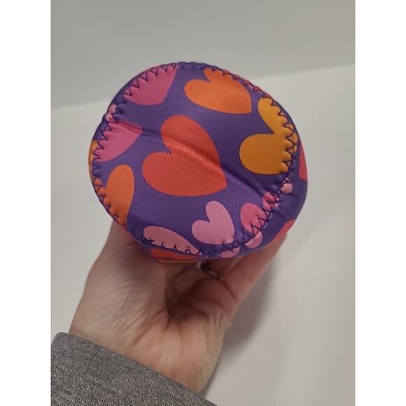Sok-it Neoprene Pint Ice Cream Container Sleeve Purple Pink Heart Valentine's - Picture 11 of 11